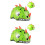 2Pièces Casques Enfants Verts, Coque , Ajustable 50-54Cm 4