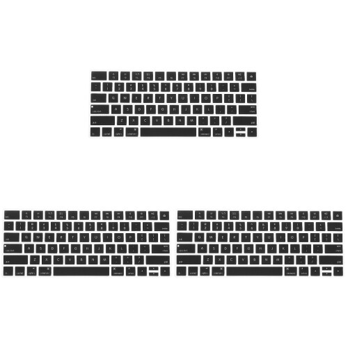 3Pièces Protection Clavier Portable Tpu Noir Confort Et Durable 1