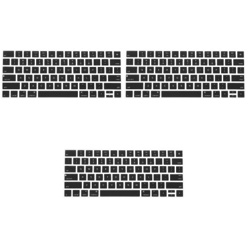 3Pièces Protection Clavier Portable Tpu Noir Confort Et Durable 2