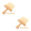 10Pièces Brosse Bois Clavier Laptop Instrument Khaki 4
