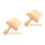 10Pièces Brosse Bois Clavier Laptop Instrument Khaki 6