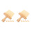 10Pièces Brosse Bois Clavier Laptop Instrument Khaki 8