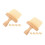10Pièces Brosse Bois Clavier Laptop Instrument Khaki 10
