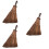 3Pièces Mini Balais Naturels Bois Pour Nettoyage Restreint 7