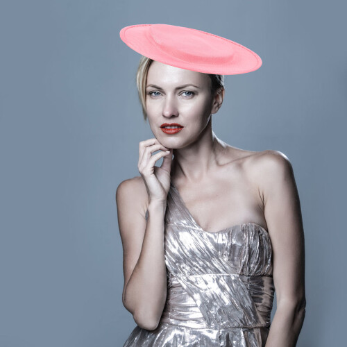 Base De Chapeau En Sinamay Rose Pour Créations DIY 2