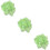 3Pièces Organza Vert Clair À Cordon, Pochettes , Cadeaux 9