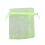 3Pièces Organza Vert Clair À Cordon, Pochettes , Cadeaux 10