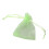 3Pièces Organza Vert Clair À Cordon, Pochettes , Cadeaux 11