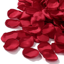 300 pétalas de rosa de cetim vermelho para casamento