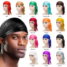 Silky Durags Long Tail for Women Men Satin Durag 360 Wave