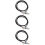 3Pièces Câble Extension Display Port Flexible Pour Ordinateur 10