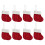 Strumpfhalter aus rotem Zopfmuster (8er-Pack) 1