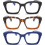 Lesebrille mit Blaulichtfilter, 1,5 Zoll, 3er-Pack 1