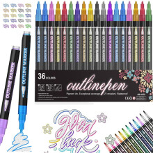 Dreamy Sparkle Metallic Marker Pens mit zwei Spitzen