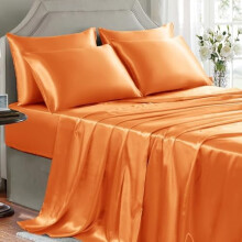 Satin sengetøjssæt - 100% polyester, fuld størrelse