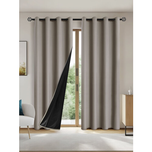 Panou de perdea opacă - poliester, design modern solid
