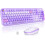 Teclado e mouse sem fio com retroiluminação e letras grandes 1