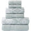 Ensemble de 6 serviettes 100 % coton peigné 1
