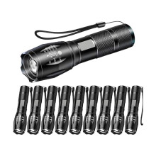 ZLCLED Taschenlampen 10er-Pack, helle taktische LED-Taschenlampe mit 5 Modi, wasserdicht und zoombar, tragbare Taschenlampe für Camping, Wandern,