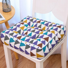 Comefolife sittdyna i linne, 40 x 40 x 9 cm, enfärgad fyrkantig tjock sittdyna för kontor/kök/matsal/uteplatsstolar