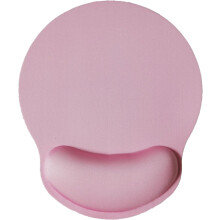 (Pink) Blue Marble Ergonomic Mouse Pad with Memory Foam Wrist Rest, Non-Slip Rubber Base, for Home Office & Gaming
