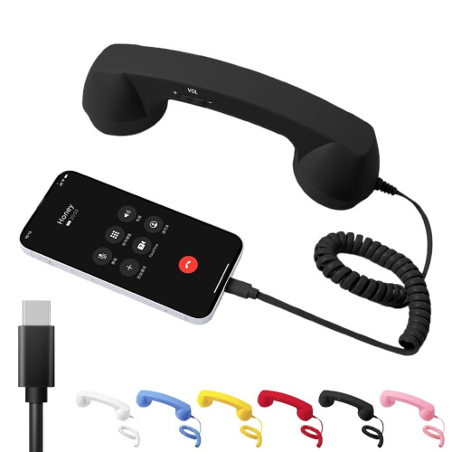 Retro Bluetooth Telephone Handset Type-C 1pc