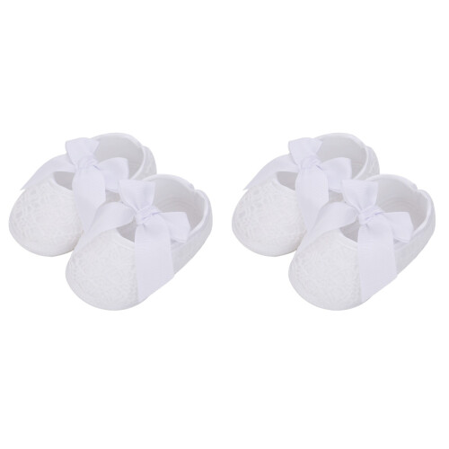 2Paires Chaussures Blanches Simples Élégantes & 1