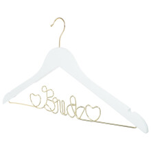 OUNONA Porte-cravates en bois blanc, organisateur de vêtements pour mariées, 1 pièce