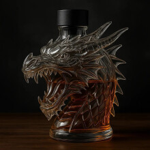 Whiskykaraf met drakenkop – Borosilicaatglas