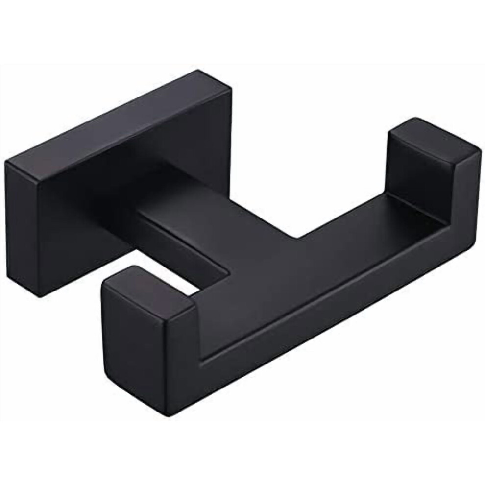 Towel Hook Matte Black Stainless Steel 2-Pack 9401284875451