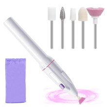 Kit de ponceuse à ongles électrique – Kit de manucure et pédicure portable, compatible avec les embouts standard