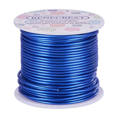 12-es méretű alumínium ékszerdrót, 100 láb, 2 mm, 11 szín