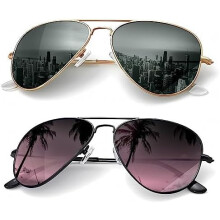 Lunettes de soleil aviateur polarisées avec protection UV