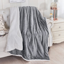 Plaid pour canapé, couverture polaire épaisse double couche double face, couverture en flanelle polaire d'agneau, couverture de canapé chaude en