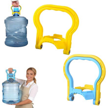 Elevador de agua antideslizante para garrafas de 5 galones: ergonómico, antivuelco, de fácil agarre (amarillo + multicolor), compatible con