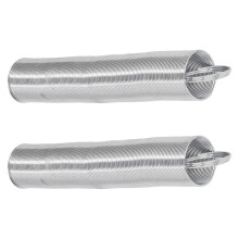 Extendable Stainless Steel Fence Spring Gate, 16ft, Durable Livestock Barrier For Pastures