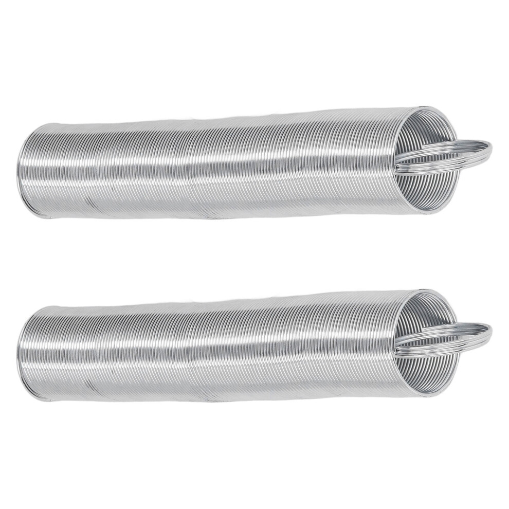 Extendable Stainless Steel Fence Spring Gate, 16Ft, Durable Livestock Barrier For Pastures 9557311304958