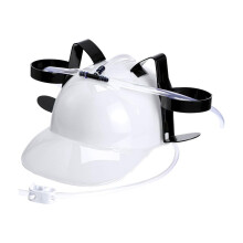 Chapeau de bière pour homme paresseux, chapeau en plastique ajustable et pratique pour boire tranquillement à la maison, 1 chapeau de bière