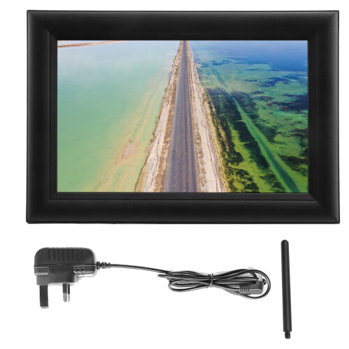 Touchscreen Display WiFi Digital Picture Frame With Expandable Storage And Multi User Sharing Capabilities Auto Rotate Feature Ideal For Home Office