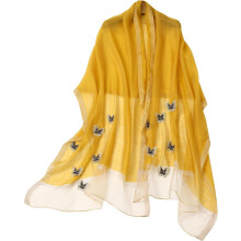Lenço longo bordado, leve, para festas noturnas, estilo pashmina, ideal para ocasiões formais.