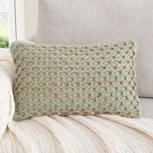 Jeté décoratif Jada, avec coussin décoratif, tissage de qualité supérieure, décoration de salon, (1) housse de coussin 30 x 50 cm avec