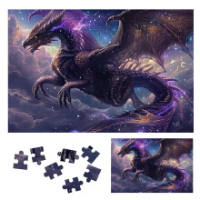 Dřevěné puzzle Dragon Stars 1000 dílků