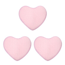 3-Piece Heart-Shaped Small Bedroom Rugs Set, Soft Floor Mats for Kids Room, Non- Area Carpet Decor