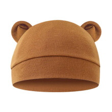 Caramel Color One Size Baby Fetal Hat With Ears Baby Pullover Hat Baby Bear Hat Newborn Hat Thin