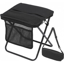 Sammenleggbar campingkrakk med nettingoppbevaring, 33 x 25 cm