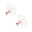 8Pièces Éventails Décoratifs Blancs En Bois Et , Manche Long 6