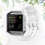 Λευκό PU Smartwatch Band Κομψό εργονομικό βραχιόλι βραχιολιού για άνδρες και γυναίκες, 1