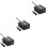 3Pièces Inverseur USB Double 150W Noir Protection Complète 5