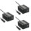 3Pièces Inverseur USB Double 150W Noir Protection Complète 6