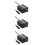 3Pièces Inverseur USB Double 150W Noir Protection Complète 8